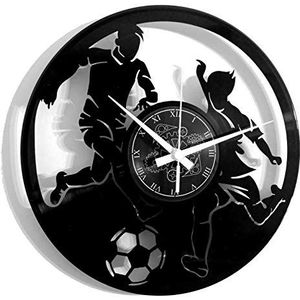 Instant Karma Clocks wandklok van vinyl voor de muur, cadeau-idee, handgemaakt, voetbal vintage