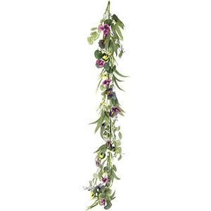 Kunstbloemenrank, viooltjesrank, slinger, rank, ketting, bloemen, klimop, planten, bruiloftsboog, decoratie, bloemenkrank, kamerdecoratie, wanddecoratie, zijden bloemen, tafeldecoratie,