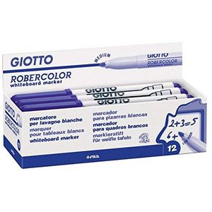 Giotto Robercolor whiteboardmarker, medium, ronde punt, blauw 12 stuks