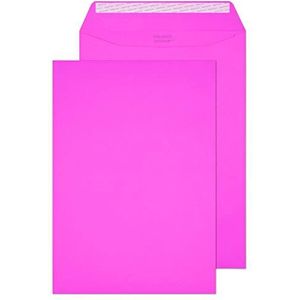Blake Creative Colour C4 229 x 324 mm 120 gsm Peel & Seal Portemonnee Enveloppen (63402) Flamingo Roze - Pack van 10