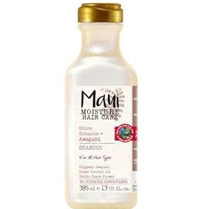Maui Moisture Shine Enhance Awapuhi Shampoo (385 ml), voedende vochtinbrengende shampoo met kokosolie, awapuhi en tiarebloem, voor alle haartypes, veganistisch *