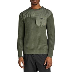 G-STAR RAW Heren Army r Knit Pullover Sweater, Green (lt Hunter C868-8165), XS