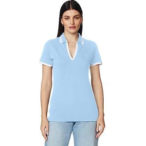 Nautica Poloshirt van stretchkatoen voor dames, Della Robbia Blauw, M