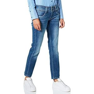 Pepe Jeans Dames Gen Straight Fit Mid Waist Jeans, denim, 28W x 32L