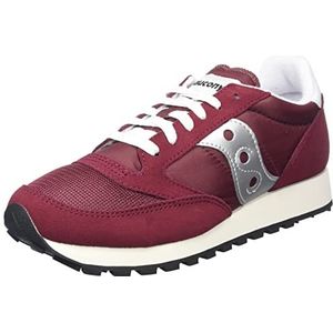 Saucony Heren Jazz Original Vintage Sneaker, Bordeaux Zilver, 40 EU