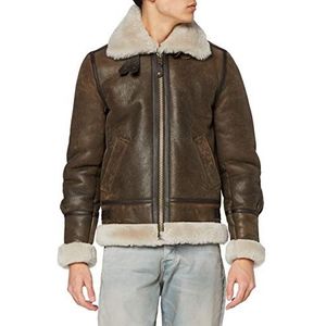 Schott NYC Leren herenjas, bruin (bruin 80), S