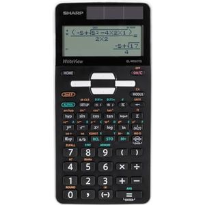 Sharp - EL-W550TG - Wetenschappelijke Rekenmachine - Zwart/Grijs - Zonnecellen