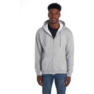 Jerzees Heren Fleece Full Zip Hoodie Hooded Sweatshirt, Atletische Heather, XL