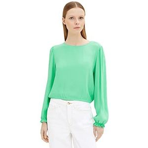 TOM TAILOR Denim Dames blouse 1035424, 11052 - Strong Green, XL