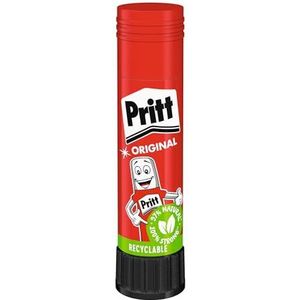 Pritt lijmstift, veilige en kindvriendelijke lijm voor knutselen, sterke lijm voor school en kantoor, 1x 11 g Pritt lijmstift