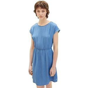 TOM TAILOR Denim Dames 1038441 jurk, 10110-Blue Denim, XS, 10110 - Blue Denim, XS