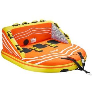VEVOR Sleepslang voor navigatie, 1 tot 3 passagiers, opblaasbare boten en aanhangers, 231 kg, met complete nylon afdekking, 16 handgrepen, dubbele sleeppunten, 1920 x 1825 x 890 mm
