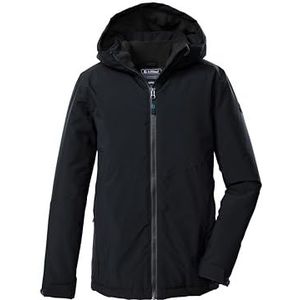 Killtec - Kow 221 Bys - Functionele Outdoorjas - Zwart/Blauw - Met Capuchon