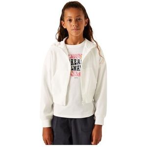 M42451_Girls Sweat Cardigan, off-white, 128 cm