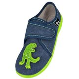 BECK - Creepy - Huisschoenen - Donkerblauw Lichtgroen Zwart