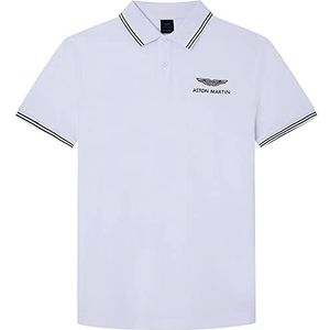 Hackett London Men's AMR Tipped Polo Shirt, White, S