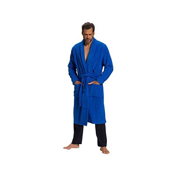 Heren Zijden Satijnen Robe Kleding Herenkleding Pyjamas & Badjassen Jurken Blue Checker 