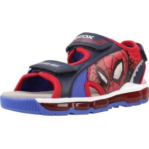 Geox J Android Boy Sandal, Navy/Red, 30 EU, rood (navy red), 30 EU