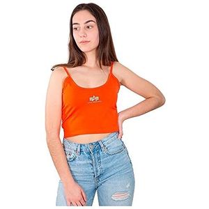 Alpha Industries Basic Crop-top Sl Wmn T-shirt voor dames, Atomic Red, XL