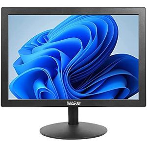 Thinlerain Pc-monitor 15,4 inch met HDMI VGA, 1400 × 900 led-beeldscherm voor pc, computer, Raspberry Pi Windows 7/8/10 (60Hz, 5ms, VESA, TN, geïntegreerde luidsprekers)