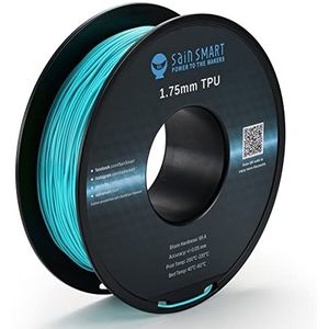 SainSmart Neon Color TPU, 1.75mm Flexibele TPU 3D Printer Filament 800g, Dimensionale Nauwkeurigheid +/- 0.05 mm, Neon Cyaan