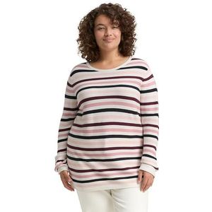 TOM TAILOR - MY TRUE ME - Gebreide Trui - Rose - Gemaakt van Biologisch Katoen