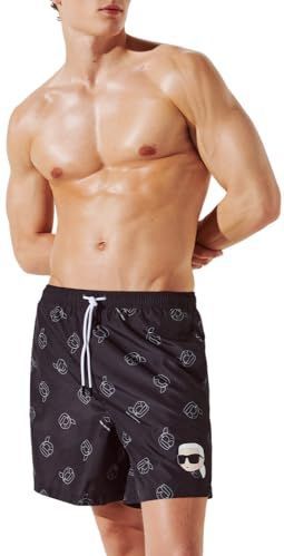 Karl Lagerfeld - Ikon Aop Med Boardshorts - Indigo - Korte Broeken