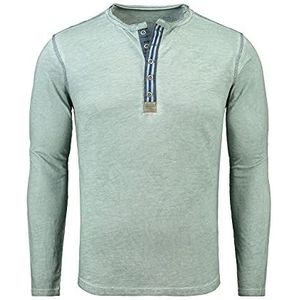 KEY LARGO Casual T-shirt met stadium buttons