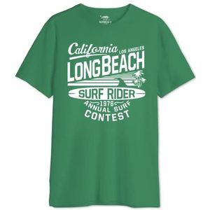 Republic Of California California Longbeach MEREPCZTS116 T-shirt voor heren, groen, maat S, Groen, S