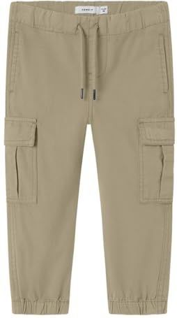 NAME IT - NMMRYAN - Cargobroek - Donkerbeige - Tapered