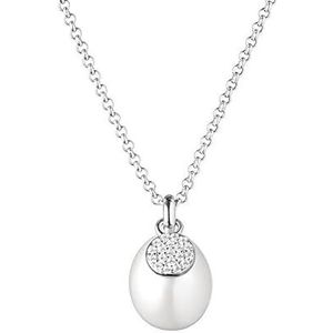 Silvego Elegante halsketting zilveren halsketting met parel Ilaria GRP20479PW (ketting, hanger) sSL3694 merk, Standaard, Metaal, Geen edelsteen
