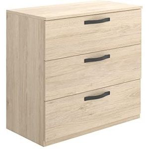 DEKIT GRUPO RIMOBEL VASA Commode, melamine, natuurlijk eiken, 72 x 70 x 45 cm