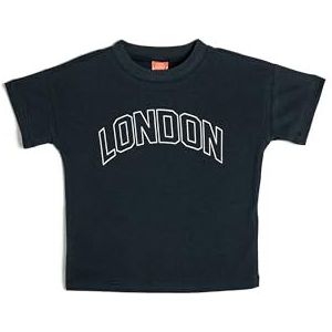 Koton Babyboys T-shirt met korte mouwen en ronde hals, bedrukt detail, marineblauw (704), 18-24 Maanden