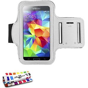 Muzzano f433409 echte armband beschermhoes voor Samsung Galaxy S4 Advance, wit