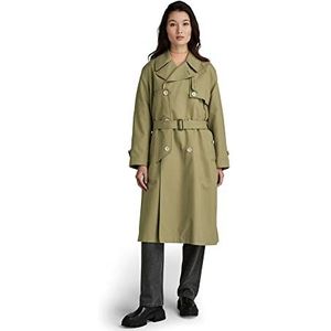 G-STAR RAW High Trenchcoat voor dames, groen (Fresh Army Green A577-9822), S