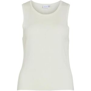 Vikippa O-hals S/L Knit Top, cloud dancer, S