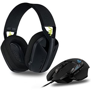 Logitech G G502 Hero High Perfomence 910-005471 Mysz Gamingowa, Czarny, 25600 DPI, Logitech G G435 LIGHTSPEED, Bezprzewodowe Słuchawki Gamingowe Bluetooth -Lekkie słuchawki nauszne, wbudowany mikrofon