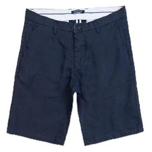 GIANNI LUPO Heren linnen shorts GL5039BD-S24, Diep blauw, 42 NL