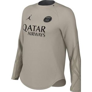 Nike Dames Top PSG Wnk Df Strk Crewdrltop K3R, Stone/Stone/Iron Grey/Black, DZ1387-231, XS