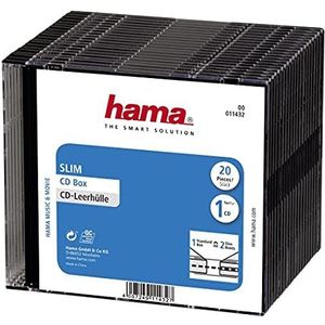 Hama 11432 CD-lege hoes ""Slim"" Case, kunststof doos