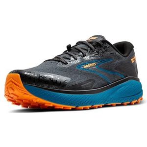 Brooks Divide 5 herensneakers, Ebony Mozaïek Blauw Oranje, 44 EU