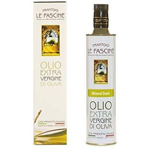 Le Fascine ""Blend Delì"" - 100% Italiaanse Extra Vierge Olijfolie Koud Geëxtraheerd 100% Geproduceerd van Ogliarola en Leccino Provençaalse Olijven (fles van 750 ml)