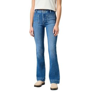 Wrangler Flare Jeans dames, zwart (raven), 28W / 32L