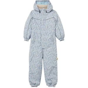 Steiff Sneeuwpak EU maat 122, kasjmier blauw, warme winteroverall, met capuchon, ideaal voor sneeuw en outdoor, skipak voor kinderen, wasmachinebestendig