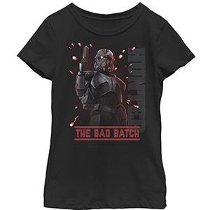 Star Wars Meisjes korte mouw Classic Fit T-shirt, zwart, 128 cm