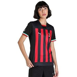 Puma 765825 Season 2022/23 Official Home T-shirt, dames, Puma Black Tango Red, maat M