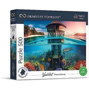 Trefl Prime - UFT Wanderlust-puzzel: Ocean Gateawy - 500 stuks - dik karton, moderne puzzel met onderwaterwereld, 10 jaar creatieve hobby