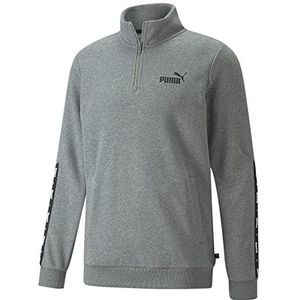 PUMA ESS+ Tape Tr sweatshirt met halve ritssluiting voor heren
