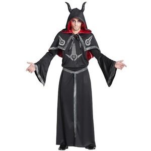 Boland - Kostuum zwarte demon voor volwassenen, carnavalskostuum duivel, kostuumset voor Halloween, carnaval en themafeest