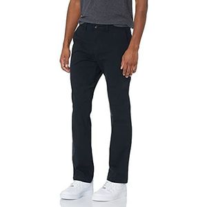 Amazon Essentials Men's Sportieve casual chinobroek met stretch (verkrijgbaar in grote en lange maten), Zwart, 33W / 29L